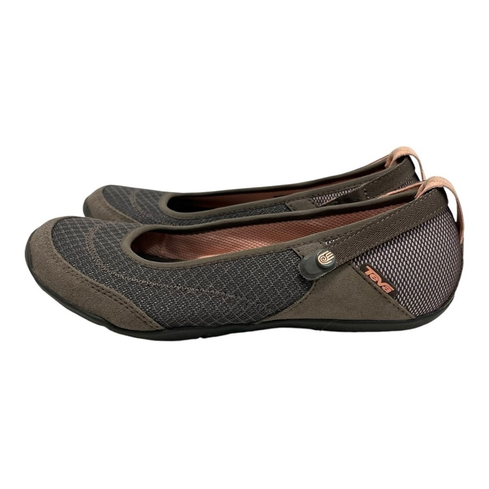 Teva Niyama Gray Slip On Outdoor Ballet Flats Convertible Maryjane Flat Womens 7 - Picture 5 of 13